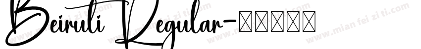 Beiruti Regular字体转换